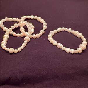 Stretch pearl bracelet set